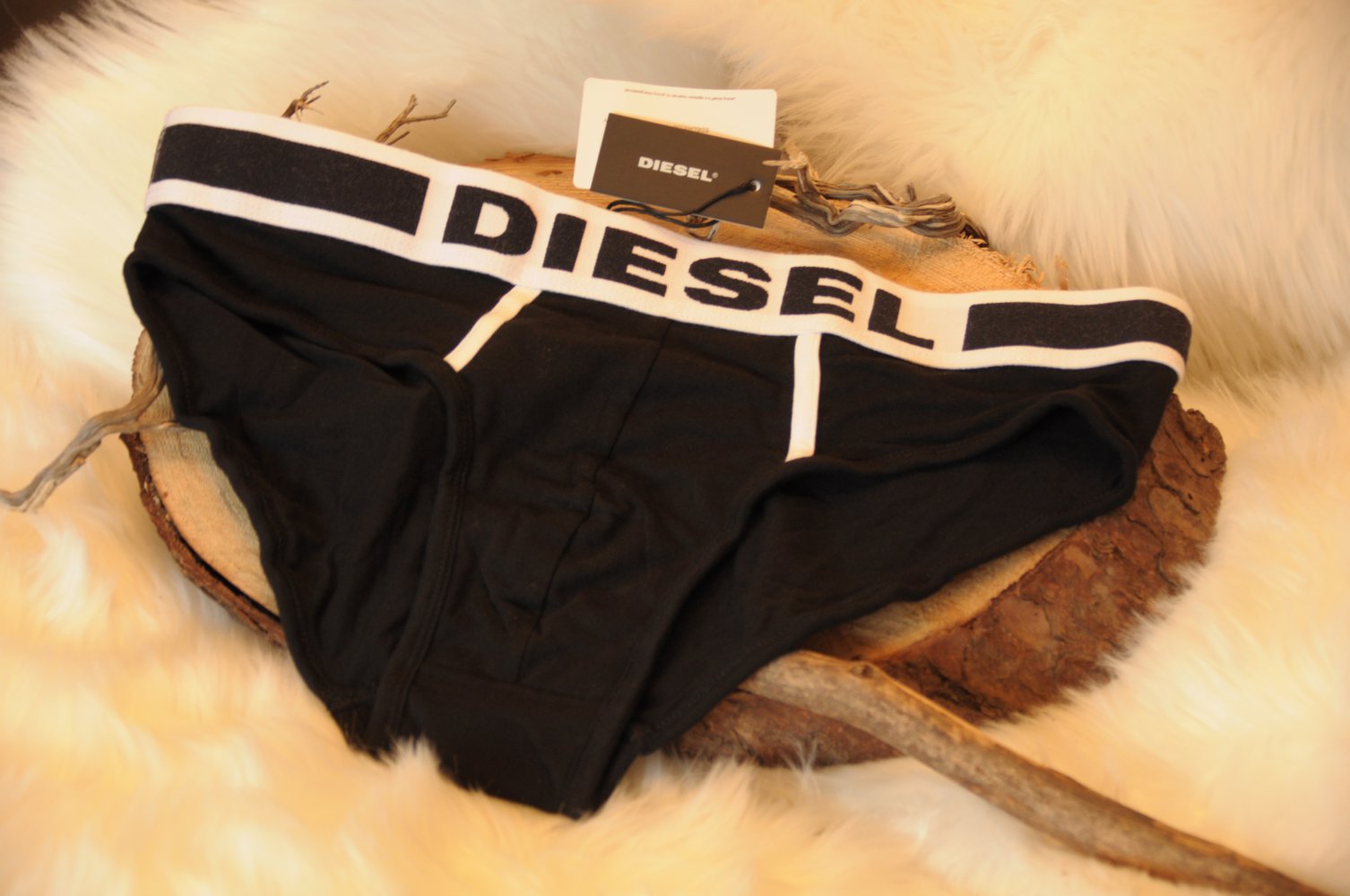 DIESEL Fresh & Bright Slip Unterhose Slips Herren Boxershort NEU OVP Briefs Brief schwarz