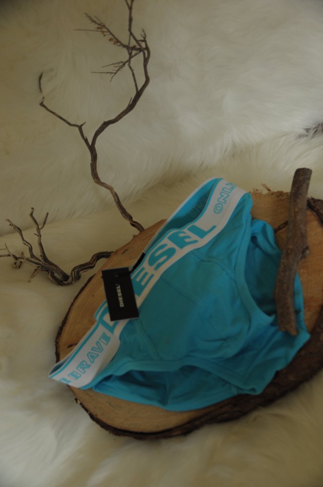 Diesel Slip Briefs Brief Herren Größe L hellblau NEU OVP