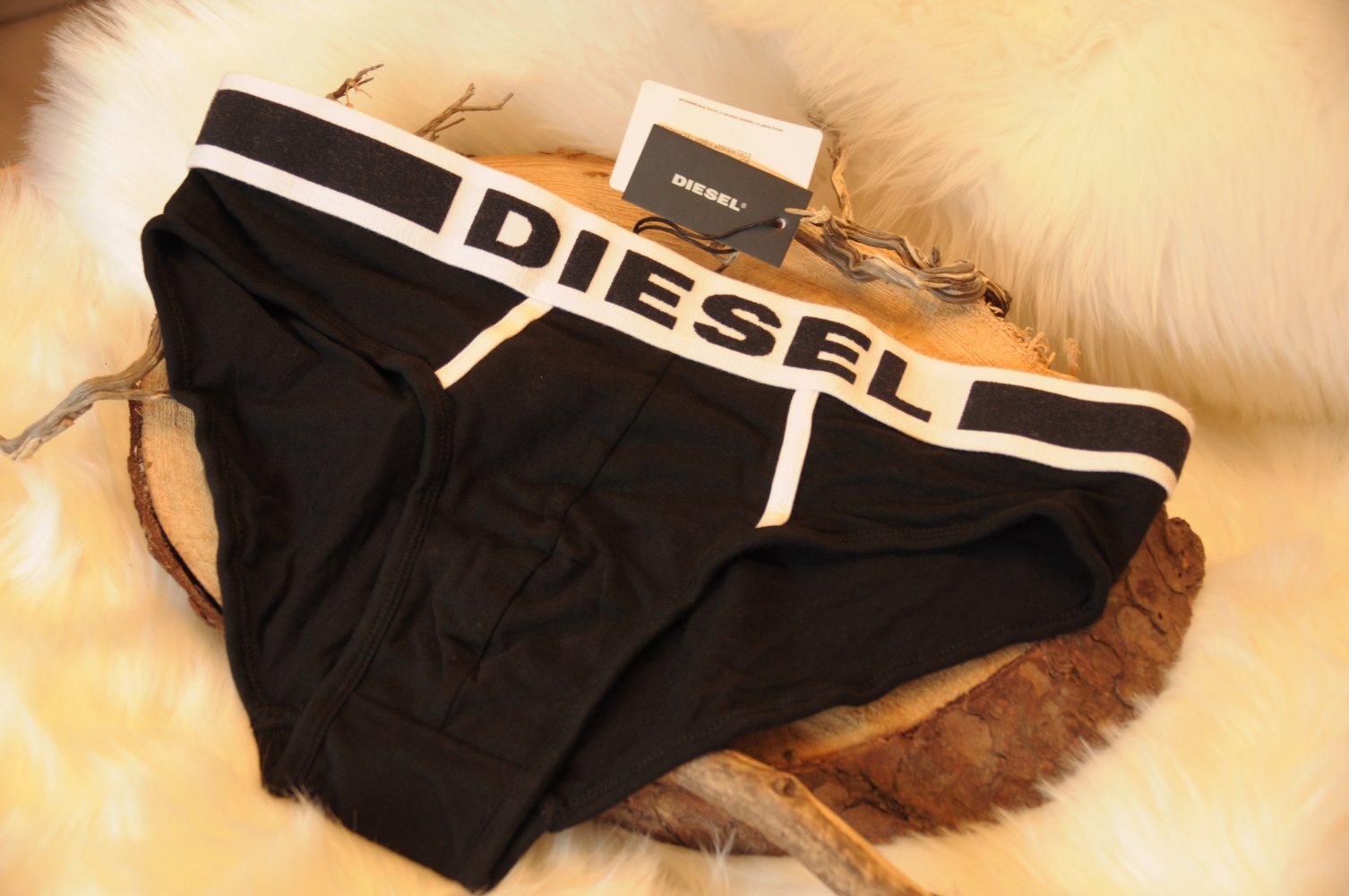 DIESEL Fresh & Bright Slip Unterhose Slips Herren Boxershort NEU OVP Briefs Brief schwarz