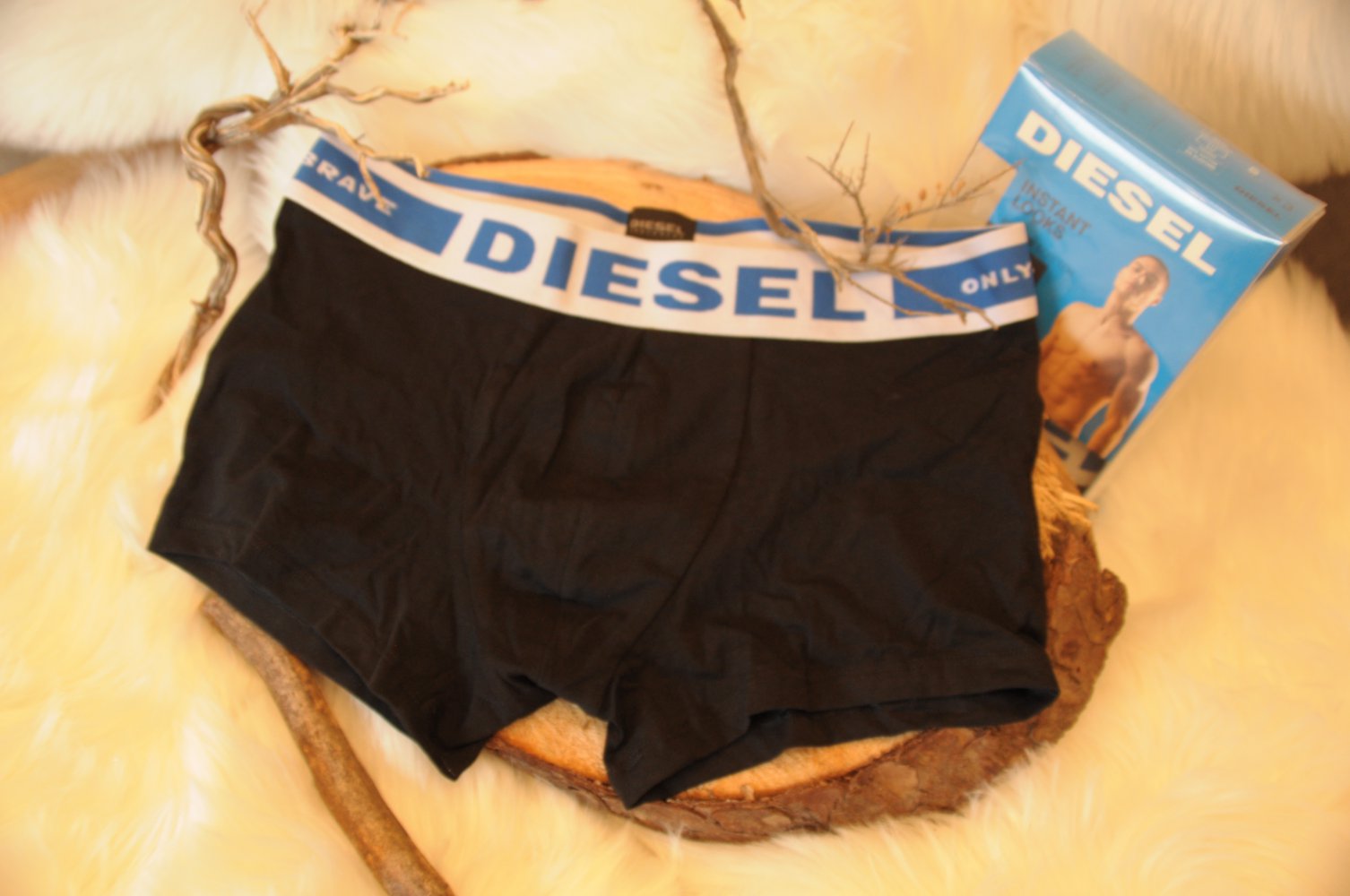 DIESEL Boxershort Unterhose Short Trunks Gr. S schwarz Unterhose Unterwäsche 