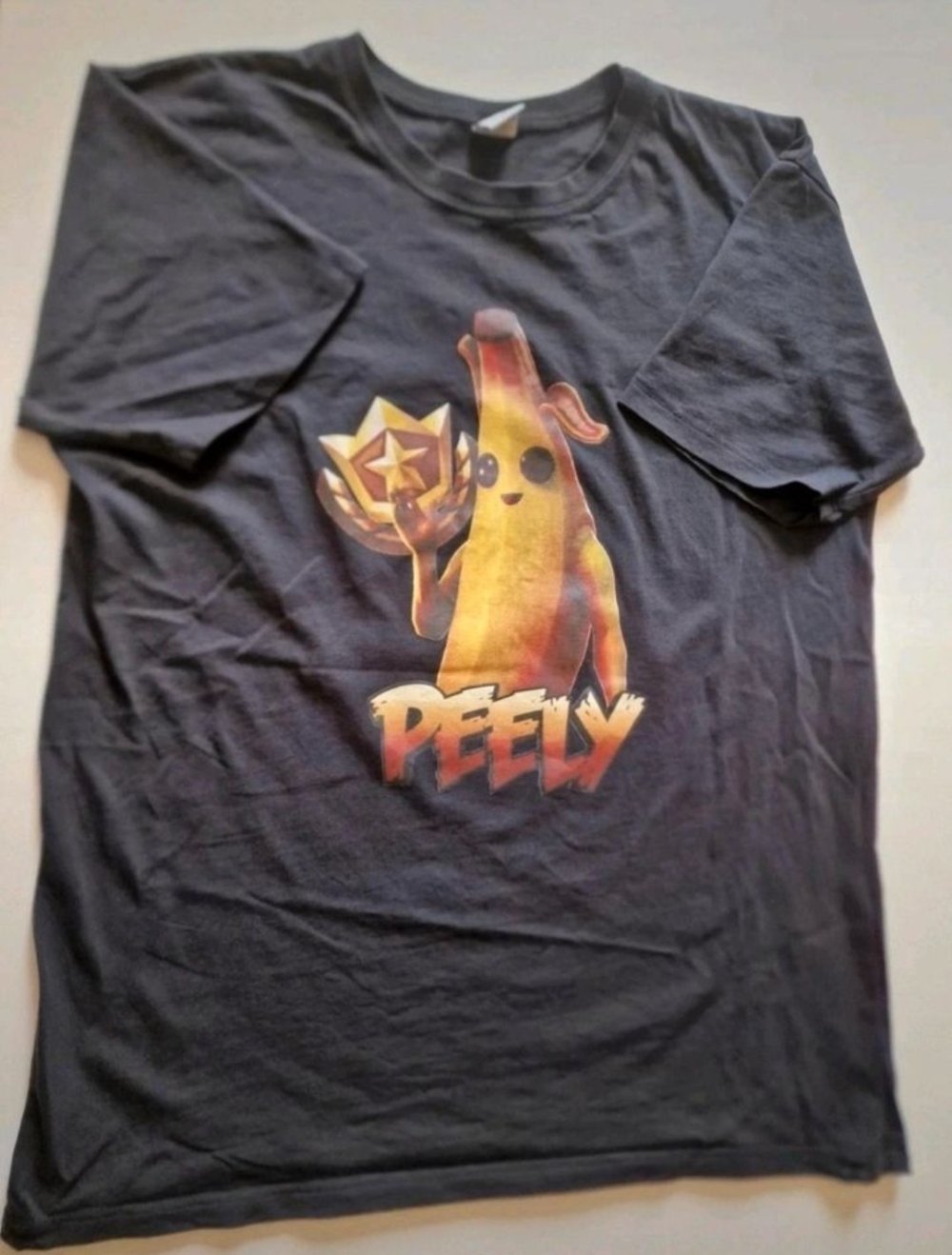 blaues Fortnite T-Shirt Musha Gr. 164, schwarzes fortnite T-Shirt Gr.164 Peely