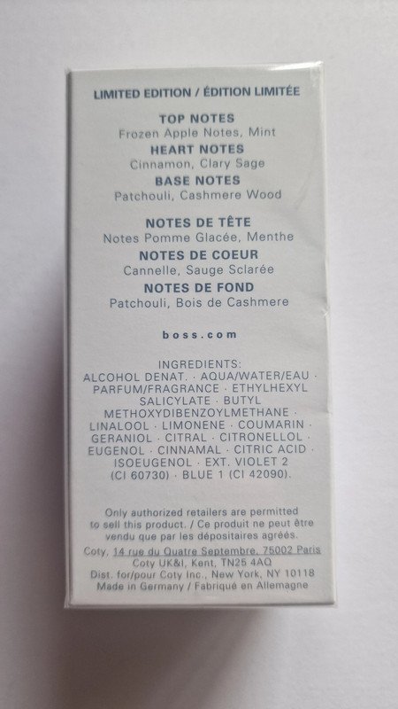 Hugo Boss bottled marine limited edition 50 ml edt 50ml eau de toilette