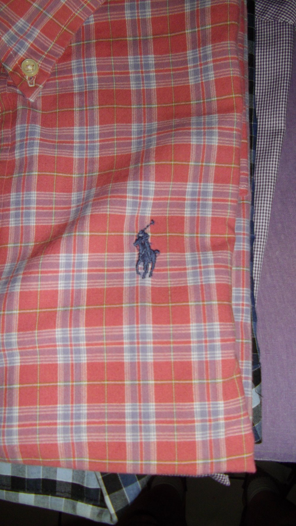 Ralph Lauren Hemd Bluse rot blau weiß kariert in Gr.XL