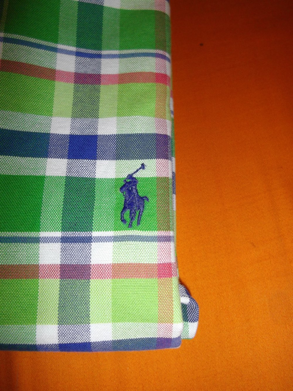 POLO by Ralph Lauren Groß Karo Hemd weiß blau rot Grün marineblau Pony in Gr.L