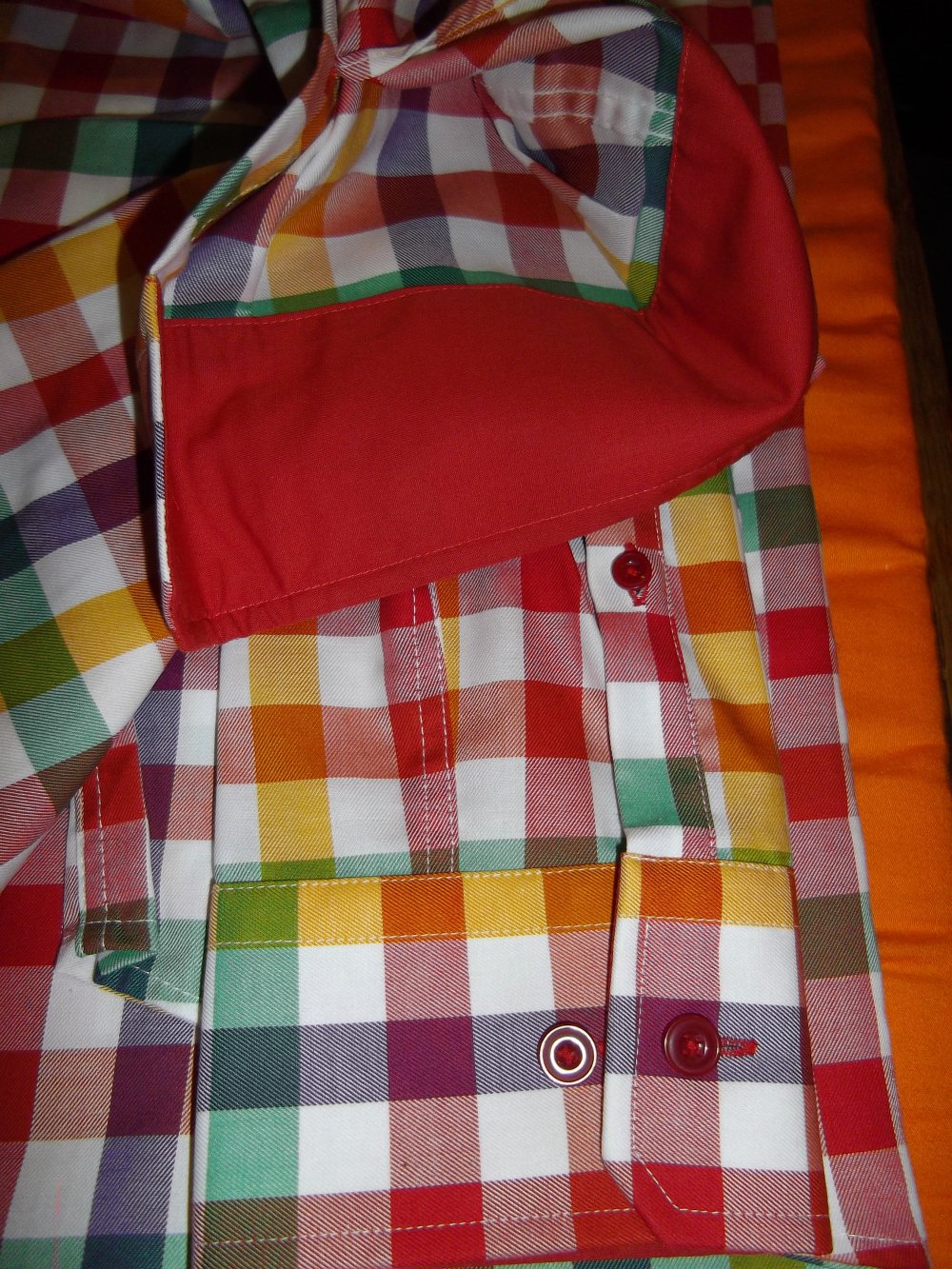 Seidensticker Splendesto buntes Karo Hemd Gr.L  42cm Kragenweite NEU