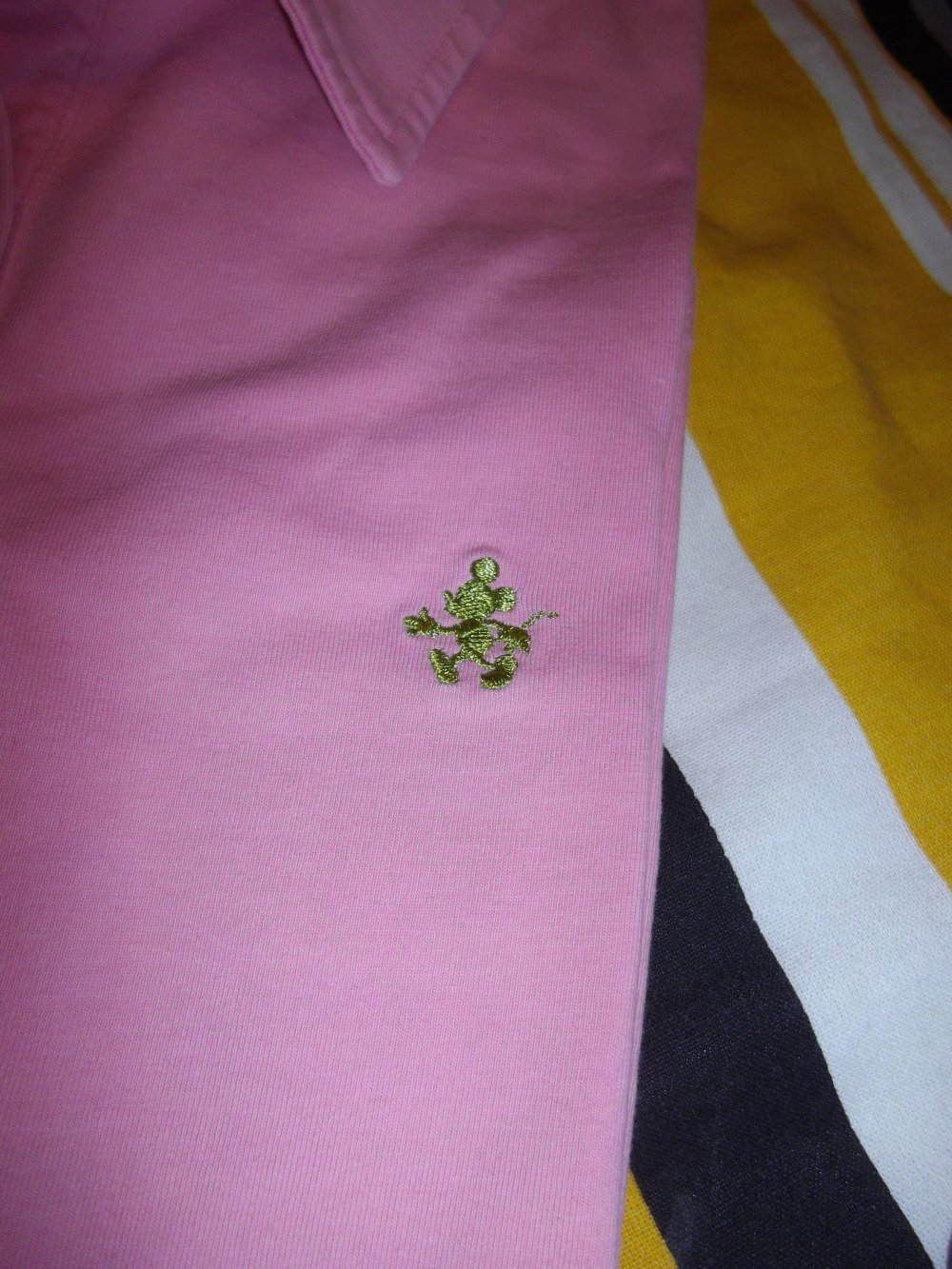 Donaldson Pink Polo mit green Logo in Gr.M