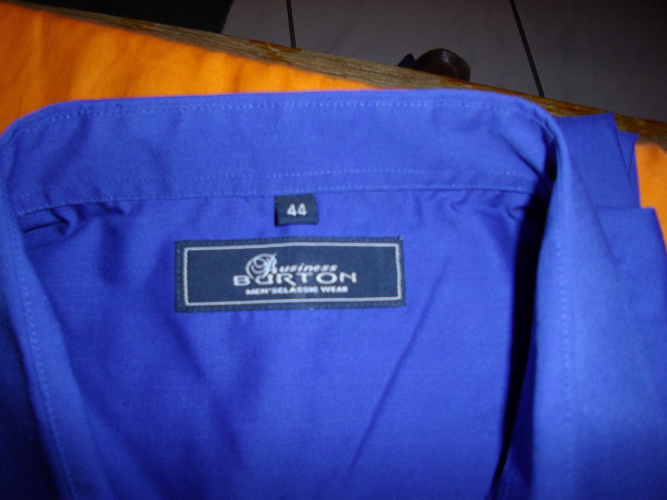 Burton London Business Hemd blau Gr.XL 44cm Kragenweite NEU