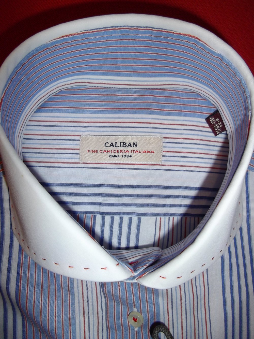 Caliban Italy Hemd Fine Camiceria Italiana Dal 1934 in der Größe M  40cm Kragenweite