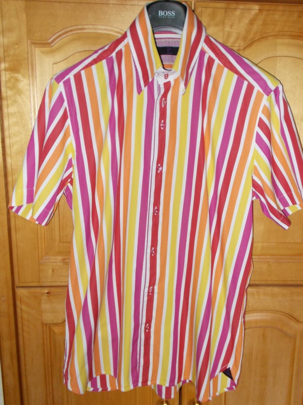 R2 Westbrook Amsterdam Hemd Blockstreifen in Gr.L 42cm Kragenweite