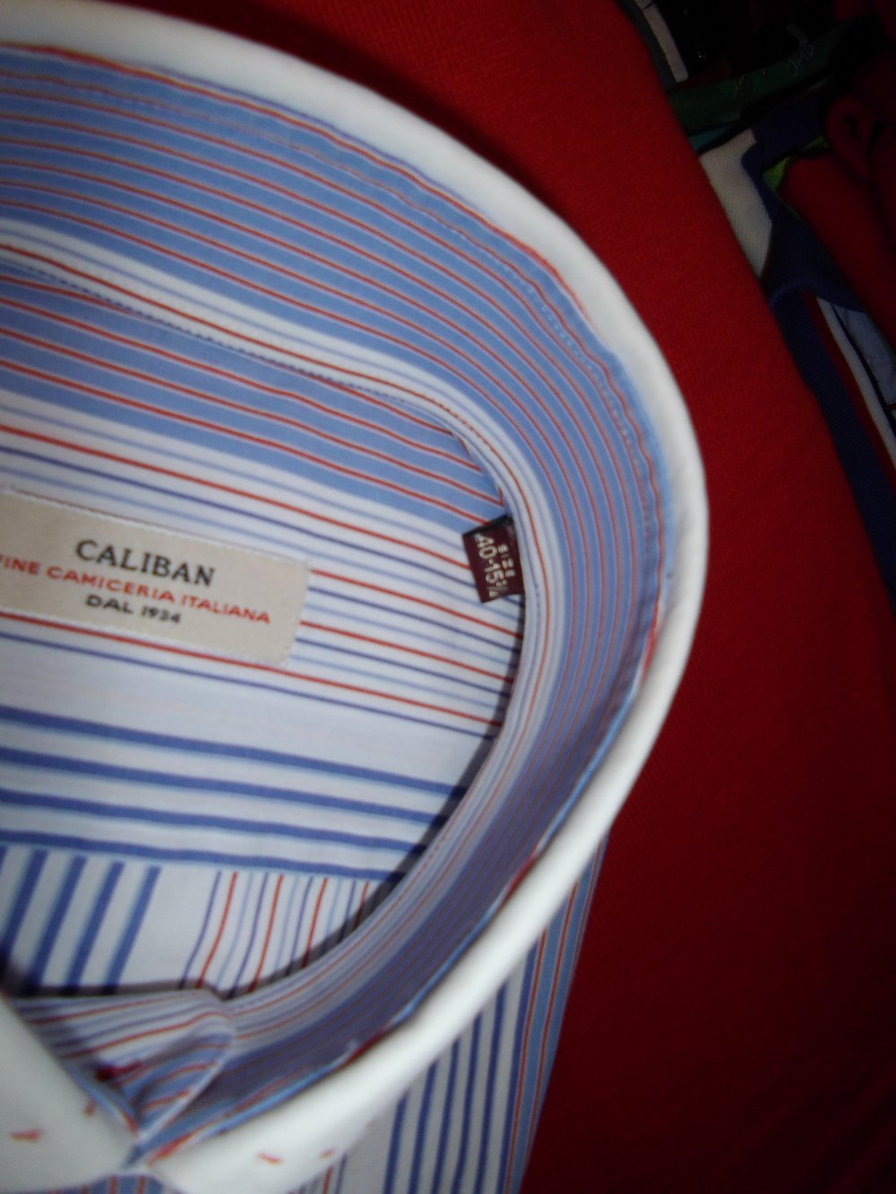 Caliban Italy Hemd Fine Camiceria Italiana Dal 1934 in der Größe M  40cm Kragenweite