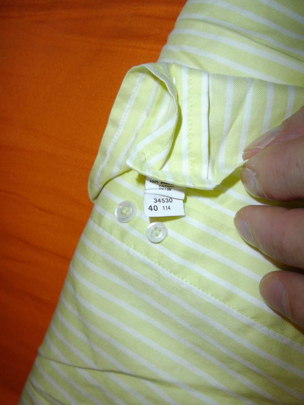 Jacques Britt Mastershirts mintgrün weiß gestreift Gr.M 40cm Kragenweite