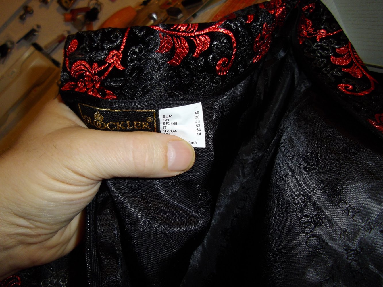 Harald Glööckler Brokat Glanzsatin Rock in Gr.46 neu