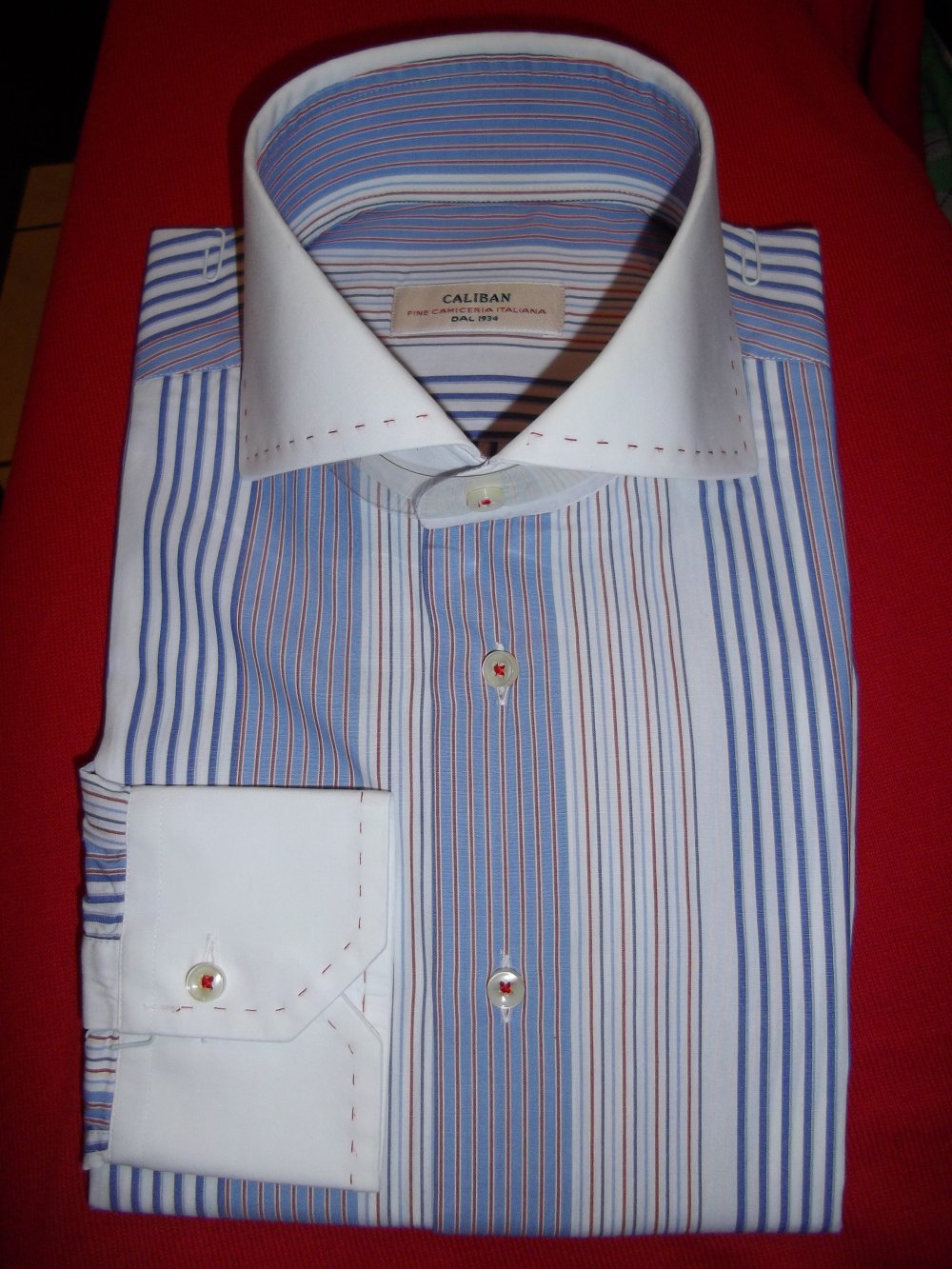 Caliban Italy Hemd Fine Camiceria Italiana Dal 1934 in der Größe M  40cm Kragenweite