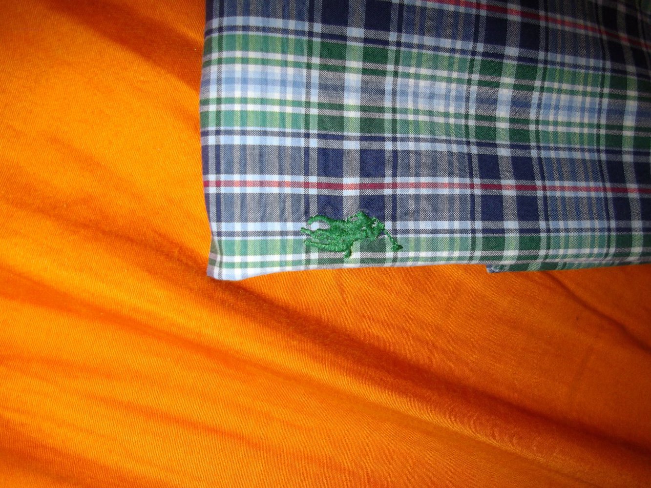 Ralph Lauren Classic Fit Hemd blau rot grün weiß kariert Kurzarm in Gr.XL