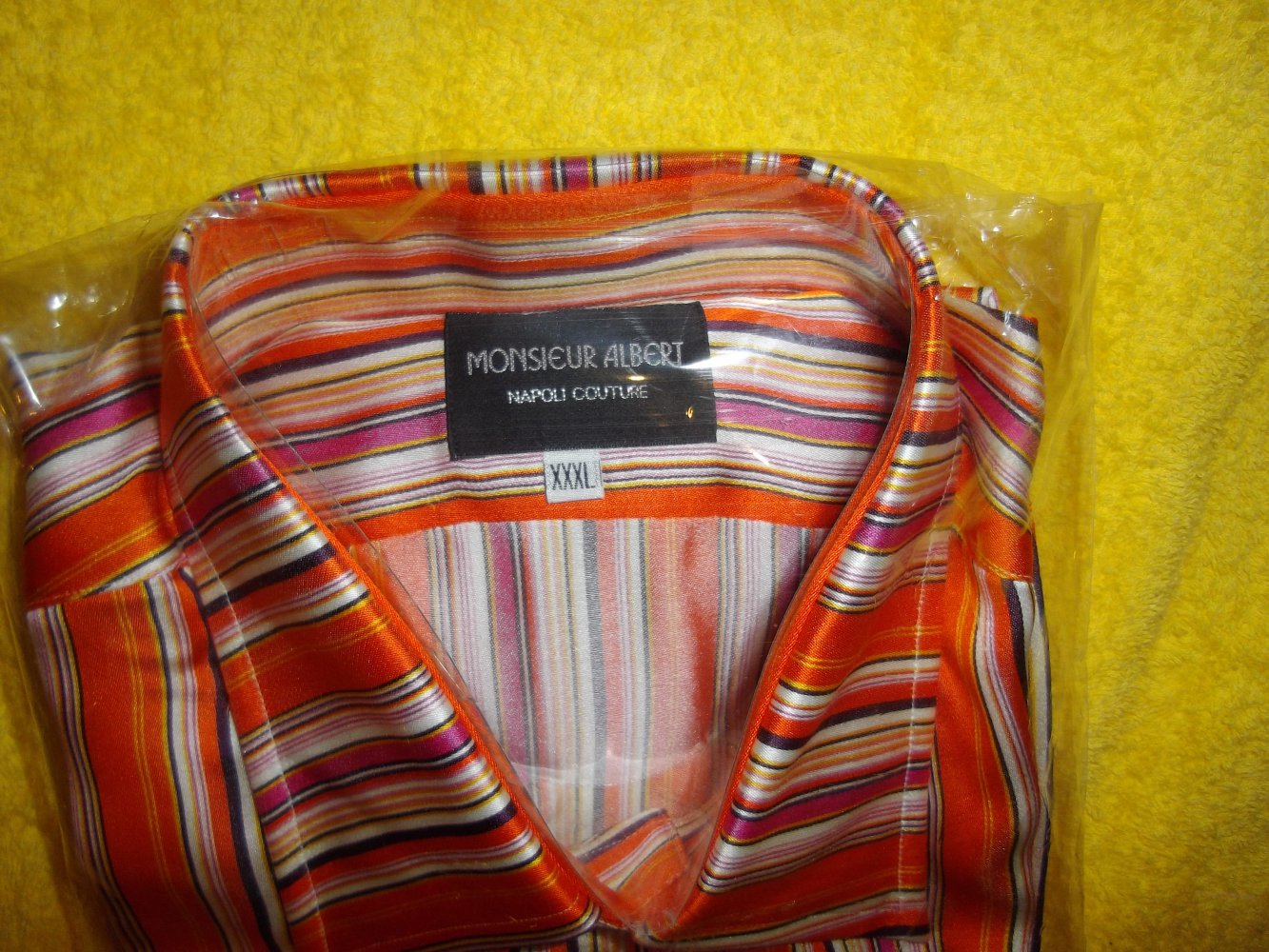 Monsieur Albert Napoli Couture Italy Hemd in Gr.3XL neu Verpackt