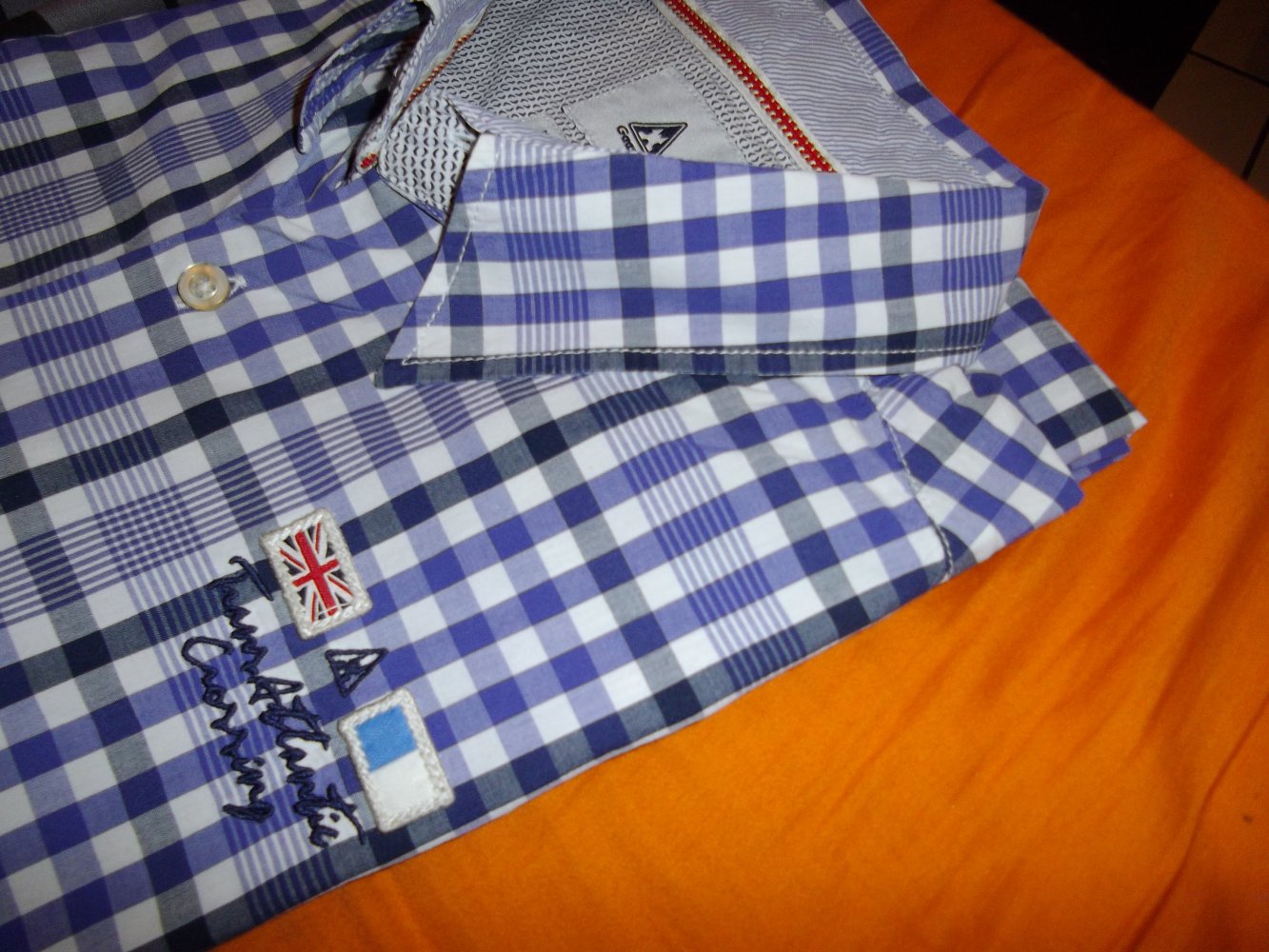 Gaastra Sailing Regatta Karo Hemd lila weiß marine in Gr.L 