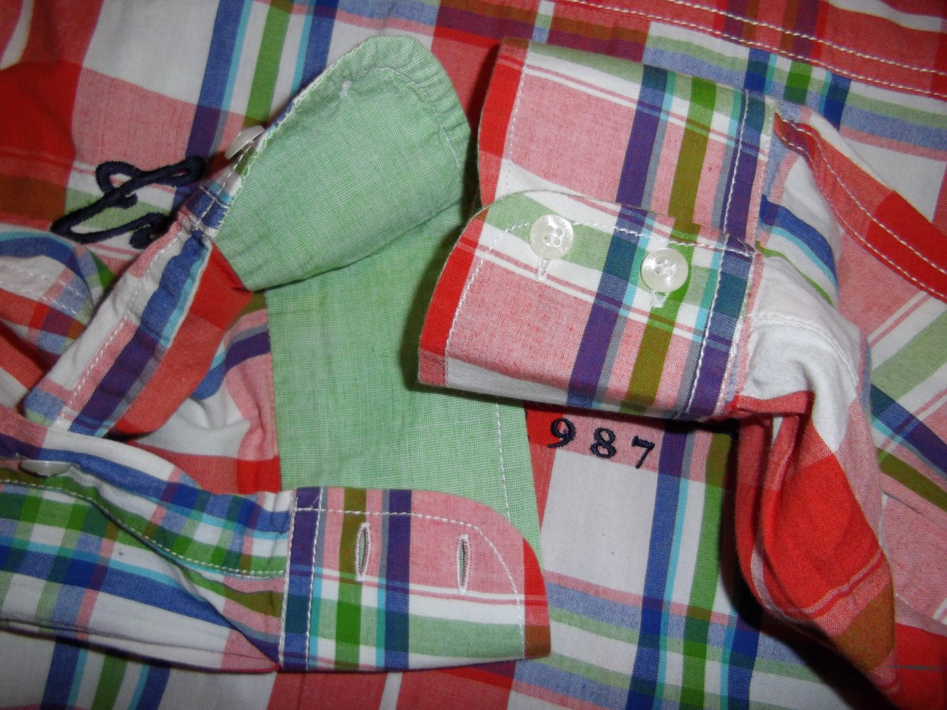 Trinidad Tobago Multicolor Kragenstäbchen Hemd