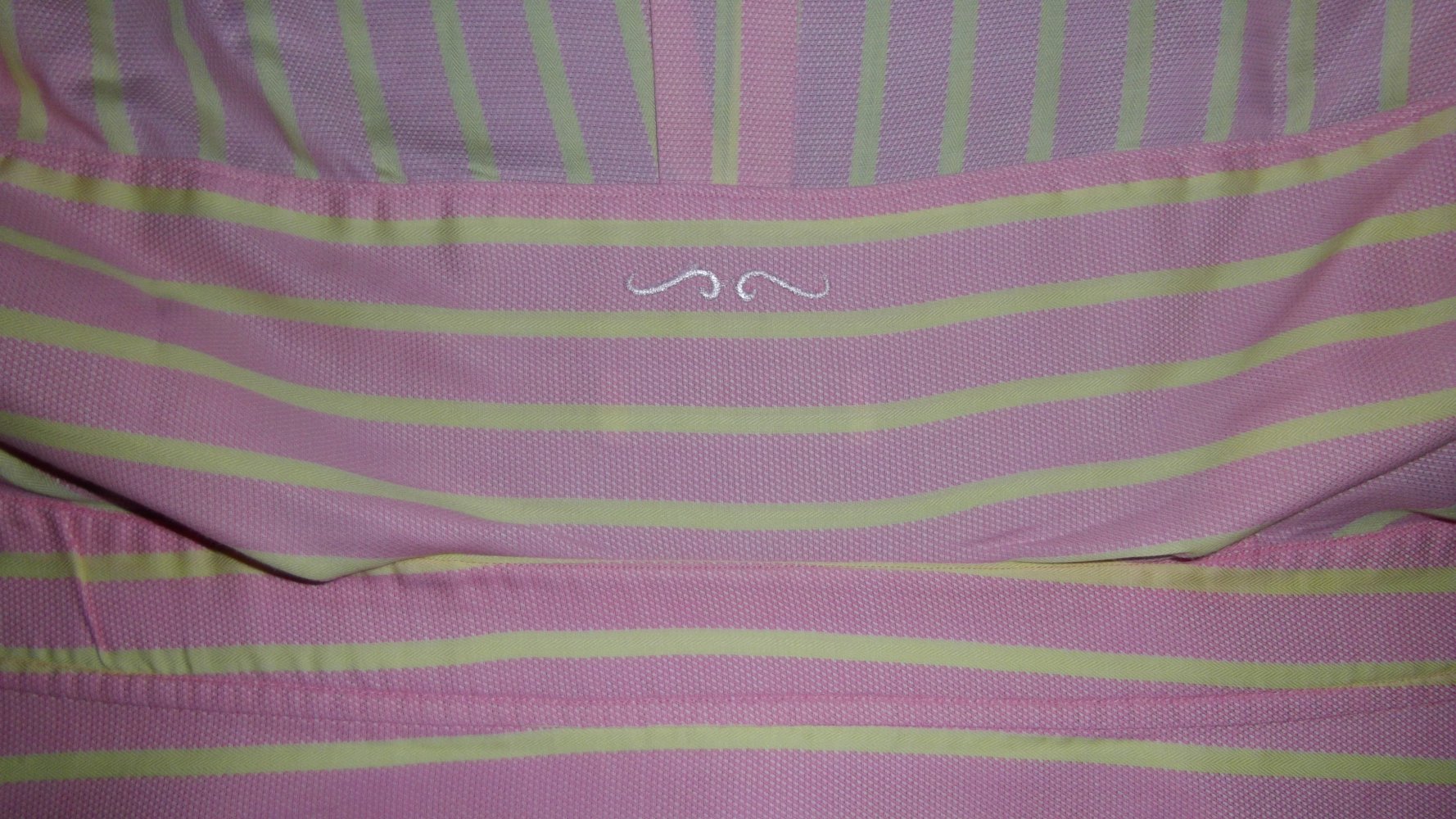 Jacques Britt Mastershirts rosa gelb gestreift Kurzarmhemd Gr.XL 43cm Kragenweite