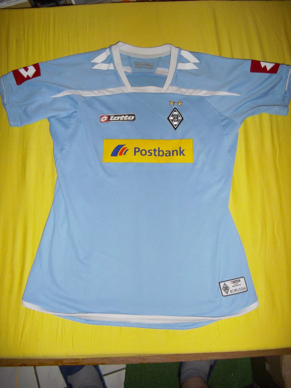 Lotto VFL 1900 Borussia Torwart Trikot Oberteil hellblau mit Werbung Gr.XL