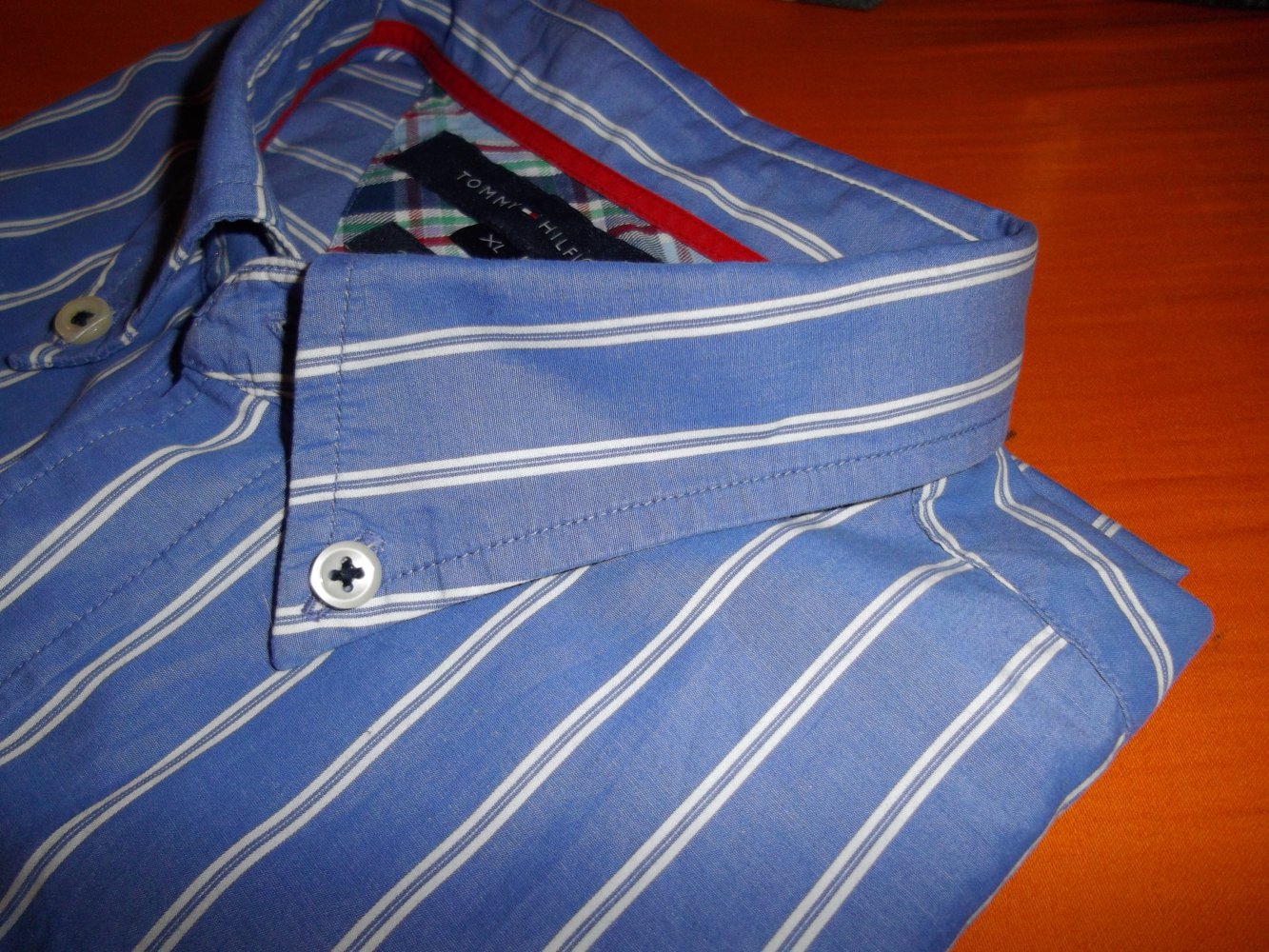 Tommy Hilfiger Business Vintage Fit Hemd schwarz blau weiß gestreift in Gr.XL
