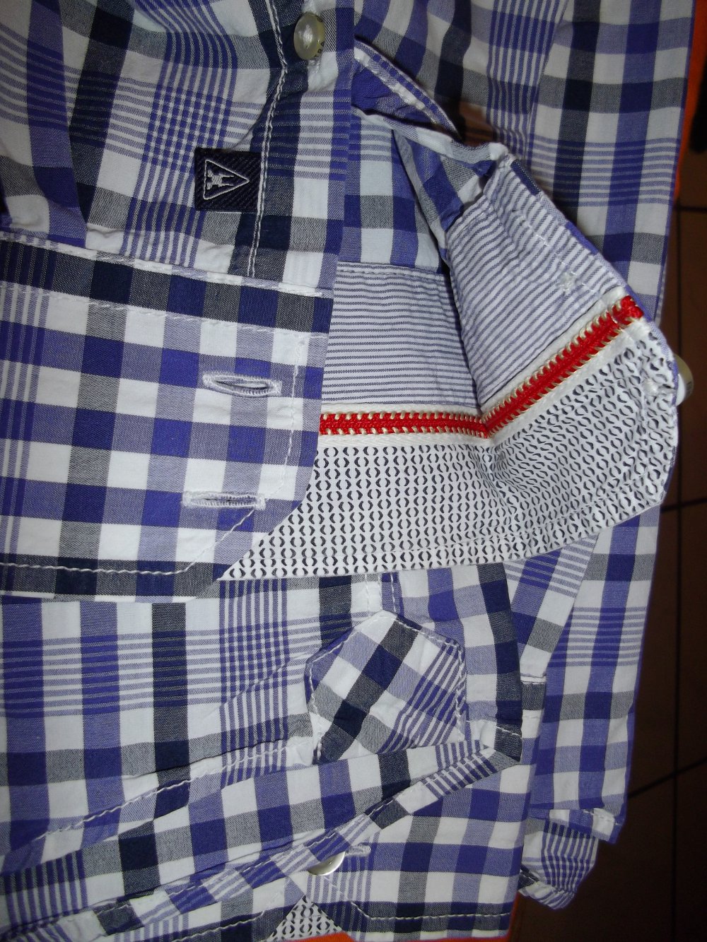 Gaastra Sailing Regatta Karo Hemd lila weiß marine in Gr.L 