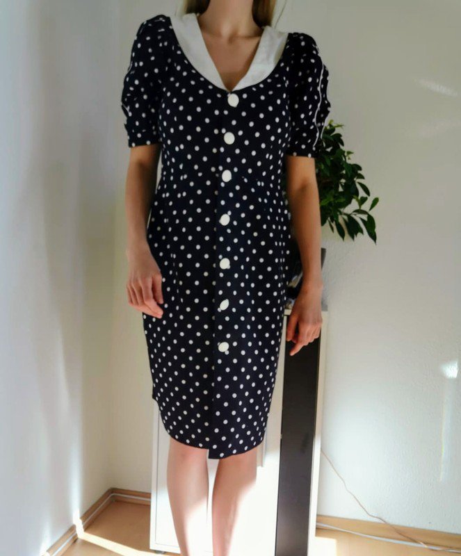 Rockabilly Kleid Matrosen Kleid mit Punkten Grunge vintage