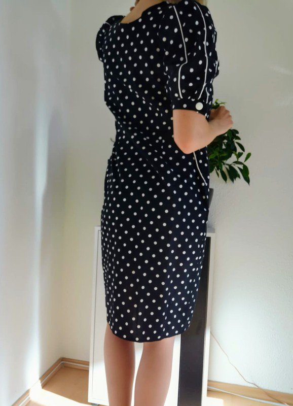 Rockabilly Kleid Matrosen Kleid mit Punkten Grunge vintage