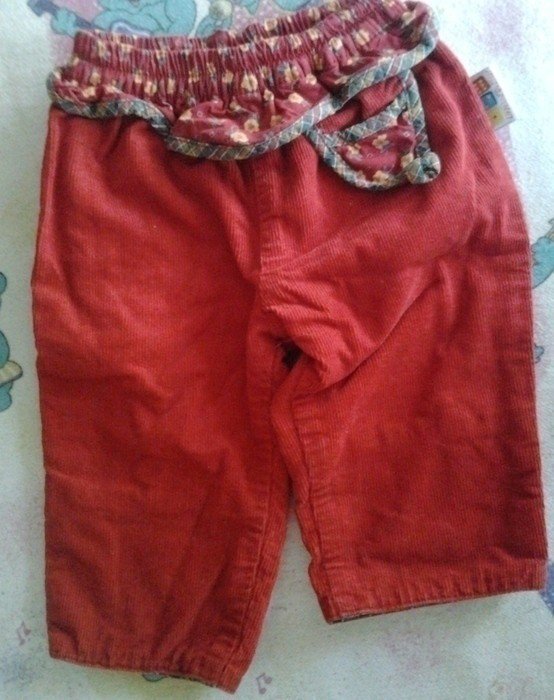 Süße rote Cordhose von Liegelind Gr. 62