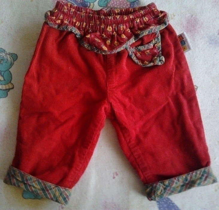 Süße rote Cordhose von Liegelind Gr. 62