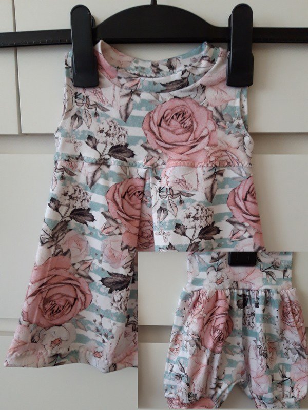 Süßes Set Kleid mit kurzer Pumphose Neu! 