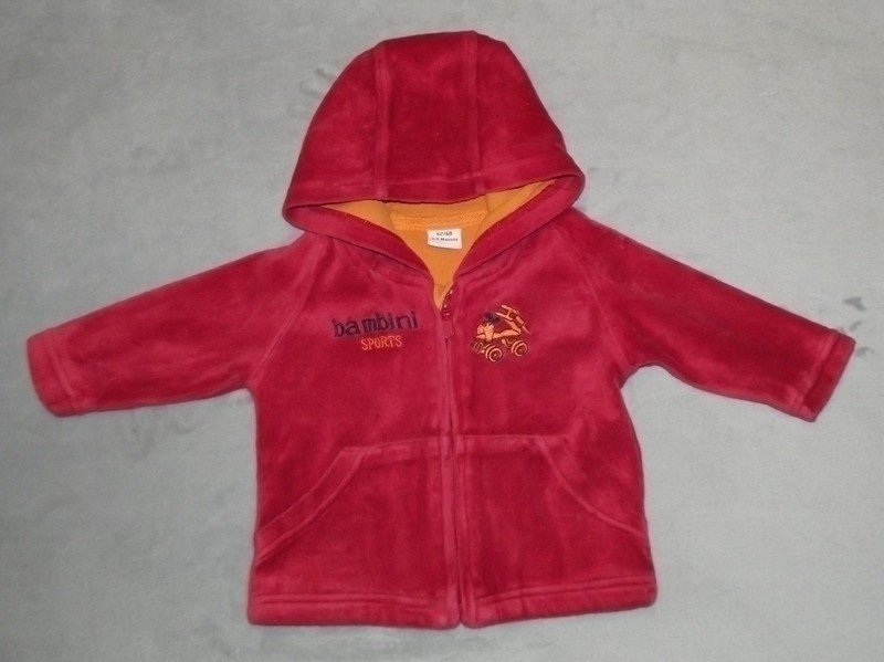 Sehr schöne rote Jacke Gr. 62/68 
