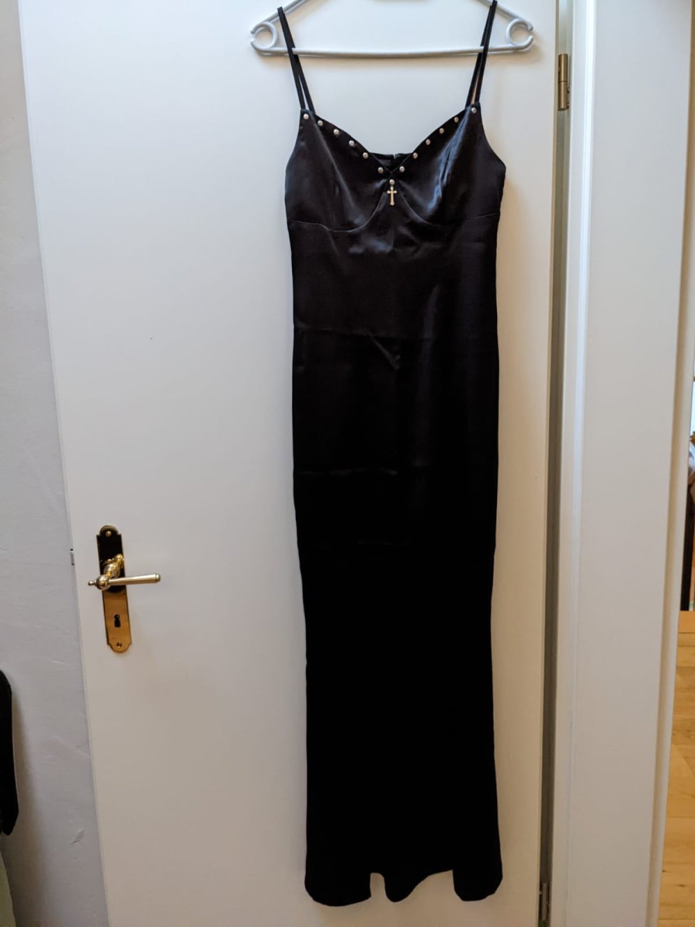 Gothic Satin Kleid, S