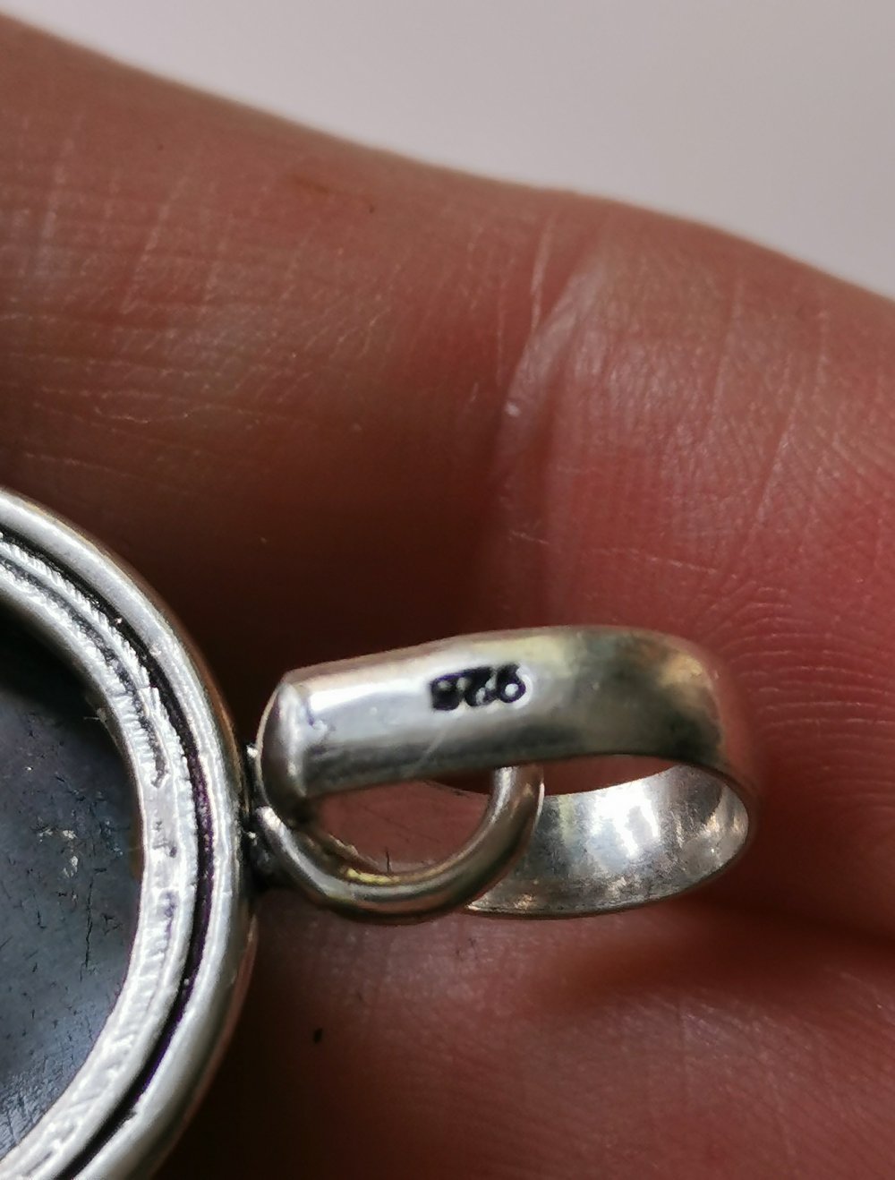 Labradorit Edelstein Kettenanhänger Silberschmuck 925 gestempelt