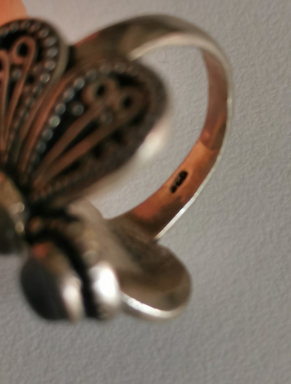 Libelle Dragonfly Dragon Ring, Labradorit Edelstein Silberschmuck 925 gestempelt Silber