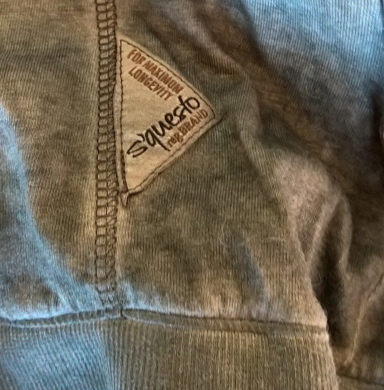 Longshirt S'questo, blau - grau, Größe XL