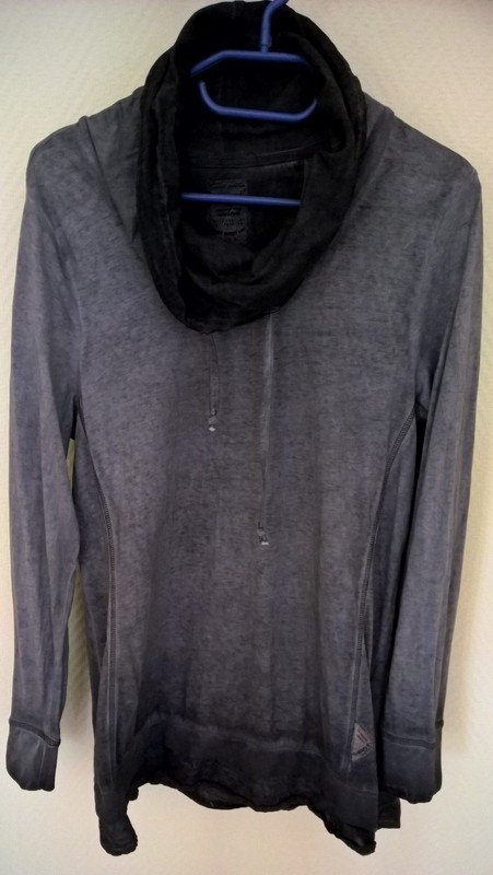 Longshirt S'questo, blau - grau, Größe XL