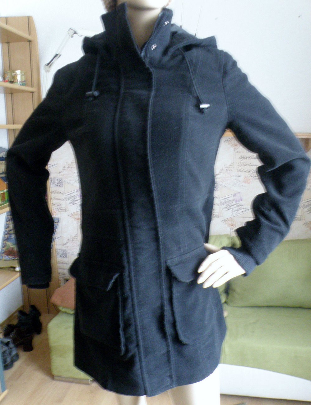 Kurzmantel von Boysens, Größe 40, schwarz