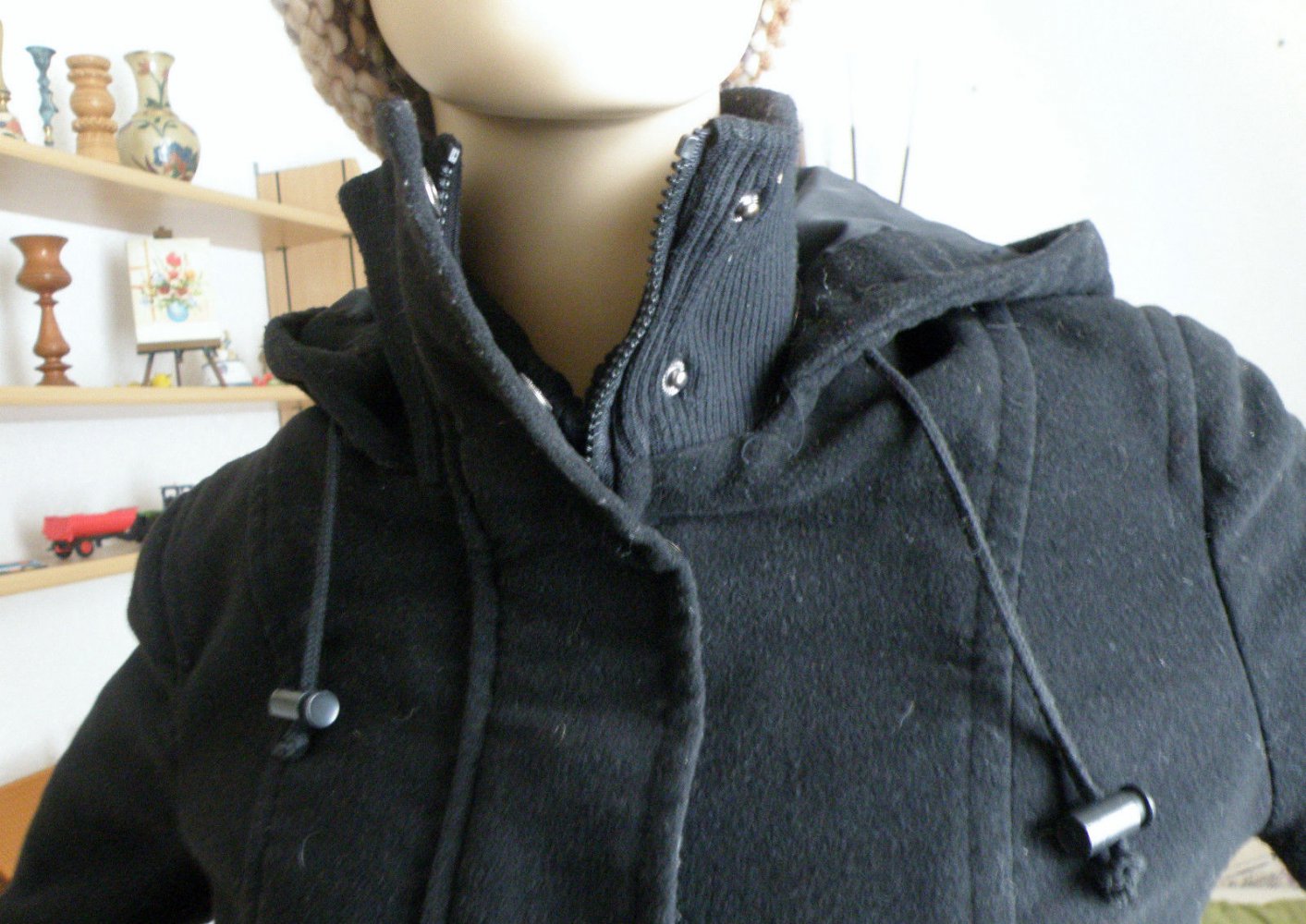 Kurzmantel von Boysens, Größe 40, schwarz