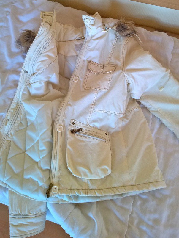 Winterjacke von Casa Blanca, cremeweiß, Größe XL