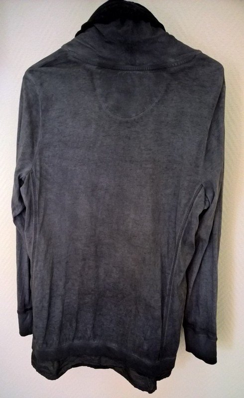 Longshirt S'questo, blau - grau, Größe XL