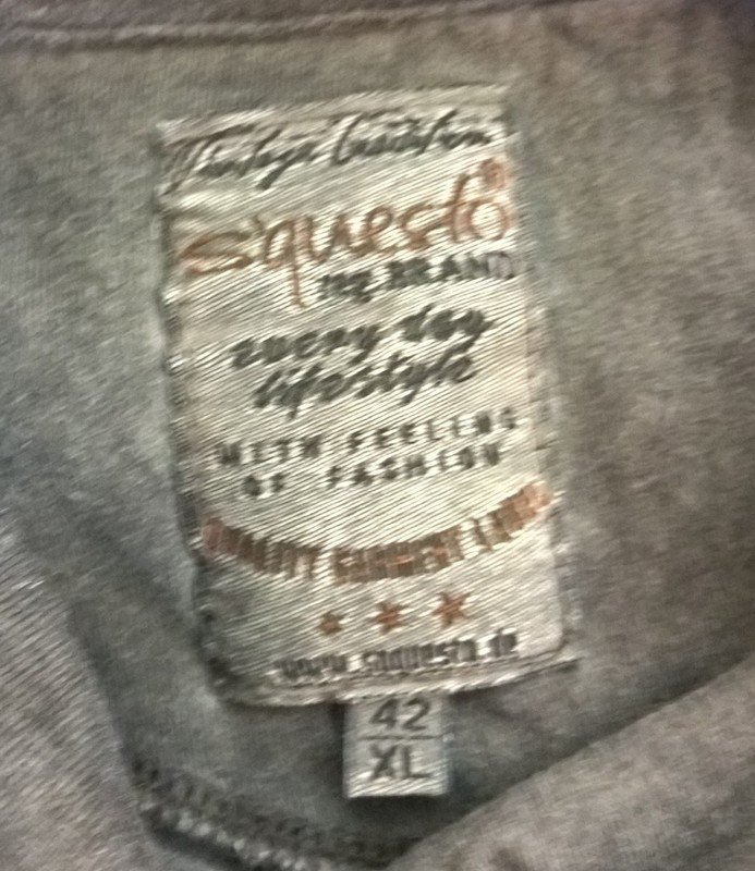 Longshirt S'questo, blau - grau, Größe XL