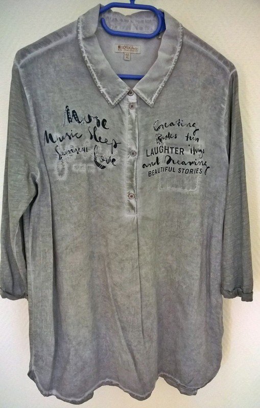 Soccx Blusenshirt, khaki, Größe XL