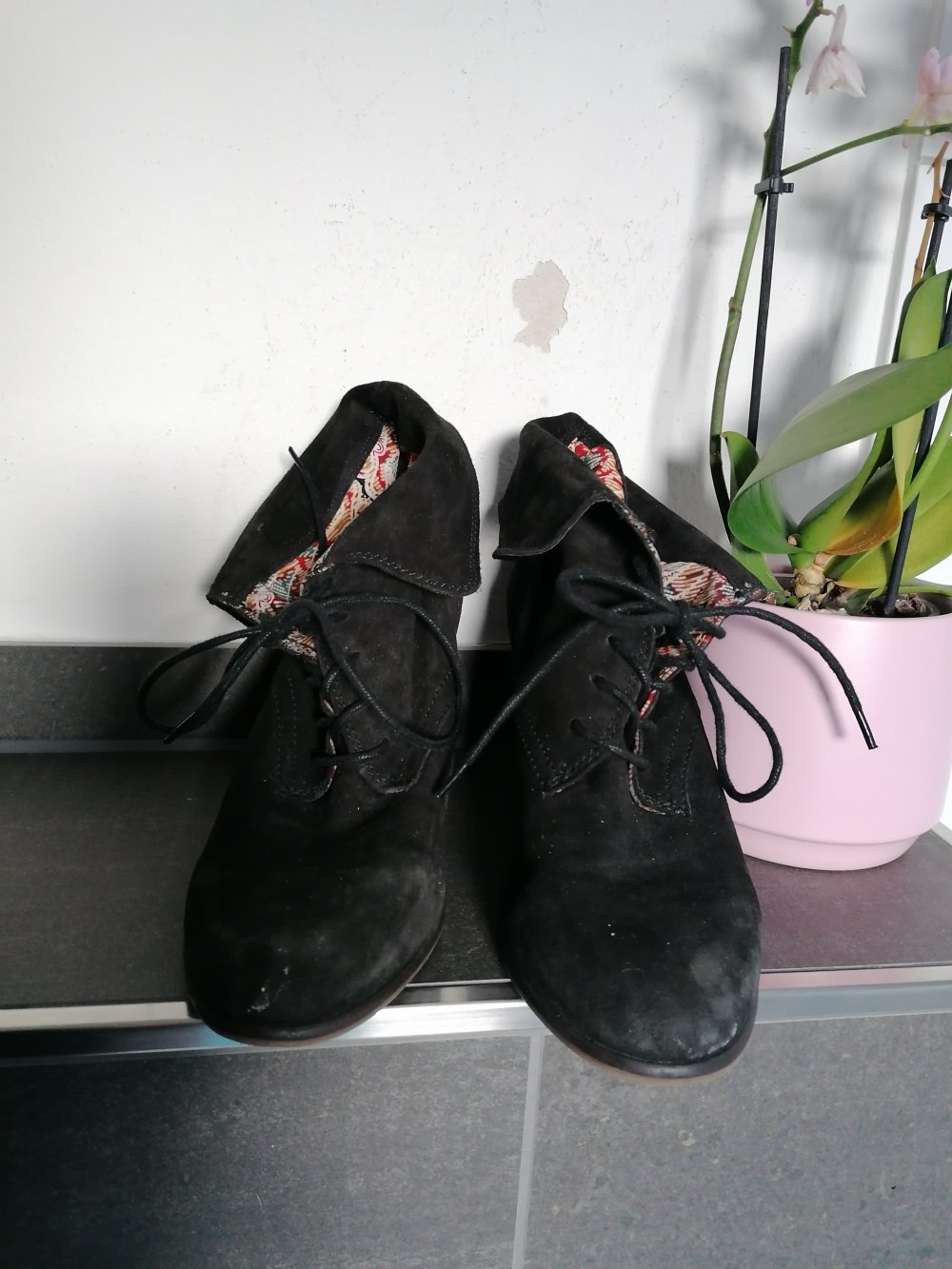 Damen Keil Stiefeletten 