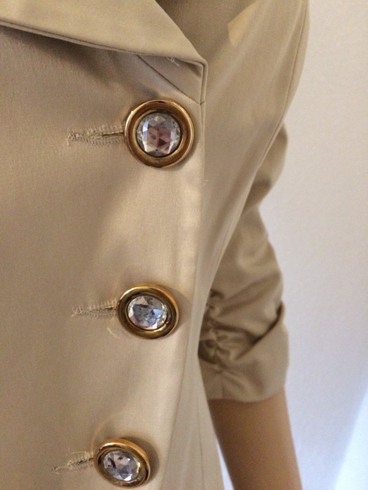 Damen Anzug goldfarben , Abendgarderobe Gr.38