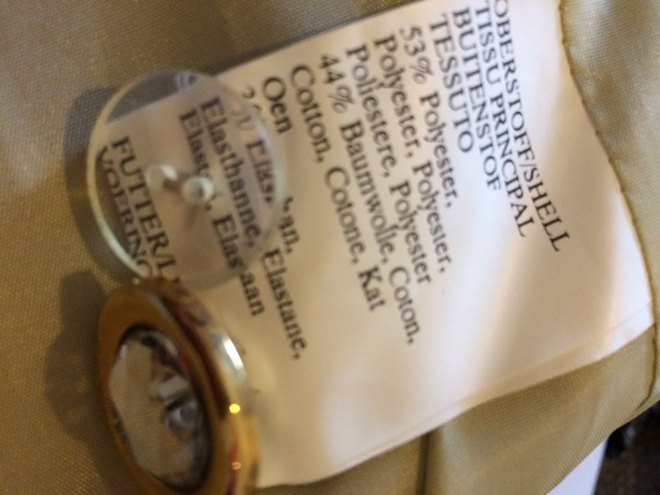 Damen Anzug goldfarben , Abendgarderobe Gr.38