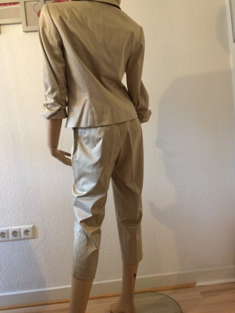 Damen Anzug goldfarben , Abendgarderobe Gr.38