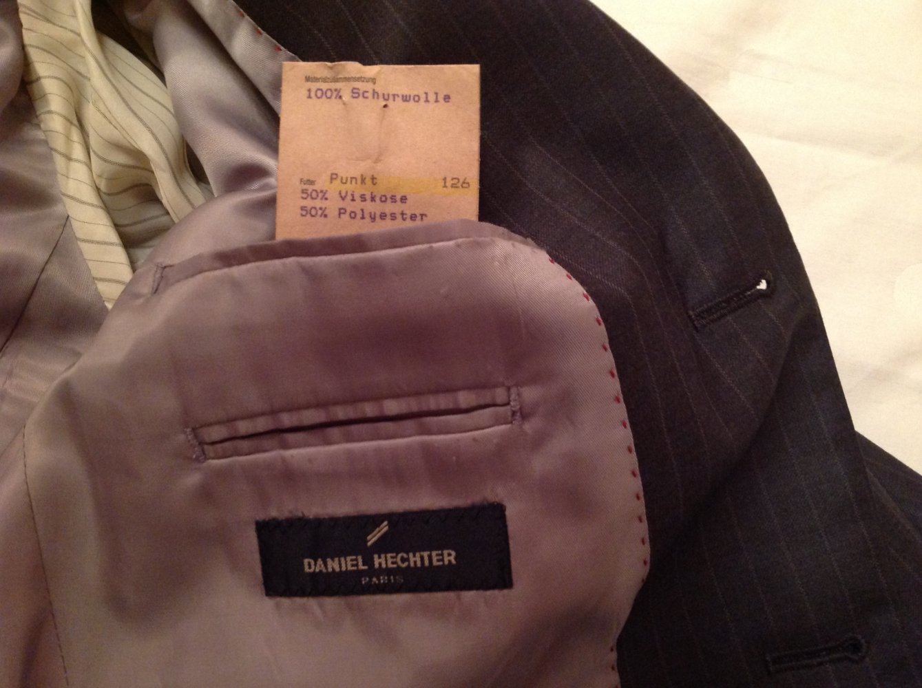 Zwei klassische Anzüge von Daniel Hechter, grau