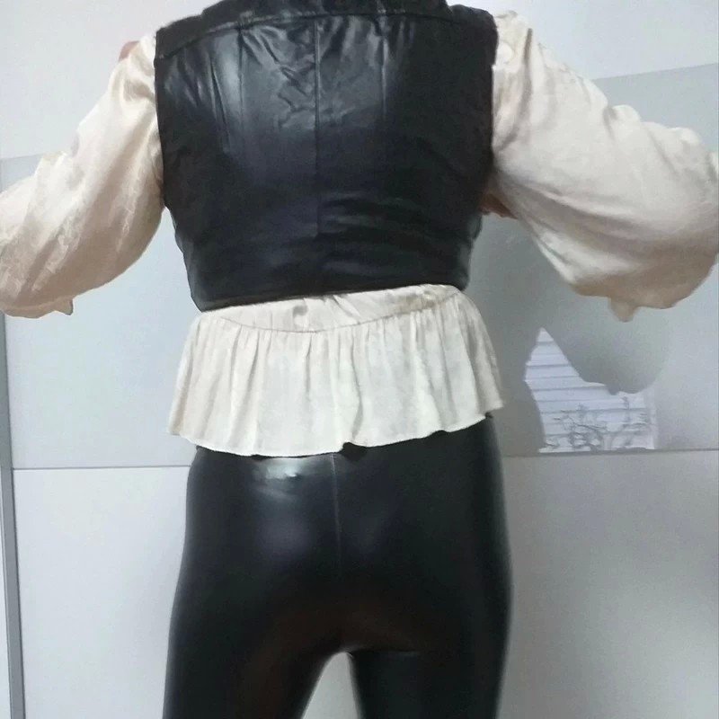 Weste Pu Leder Weich Gr. L neu