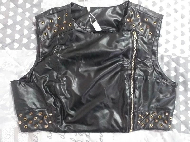 Weste Pu Leder Weich Gr. L neu