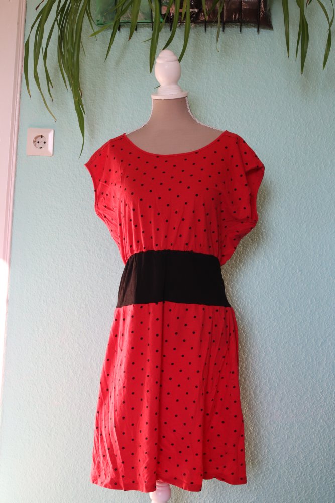 Rockabiliy Kleid Baumwolle Polka Punkte